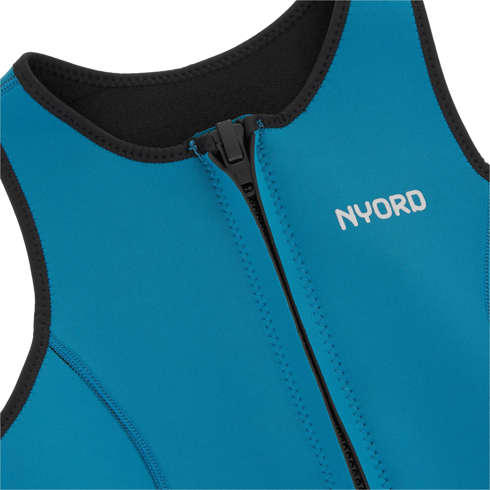 2025 Nyord Womens Solu Yulex 2/2mm Front Zip Long Jane Wetsuit SOLWLJ22001-BLKCBL - Black / Celestial Blue